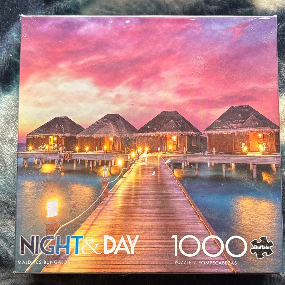 Buffalo David Bitton Night & Day Puzzle - Pink, Blue, Brown